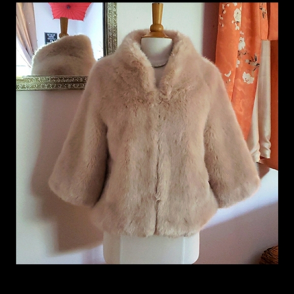 Fabulous Furs Jackets & Blazers - Donna Salyers' Blush Mink Perfect Little Faux Fur